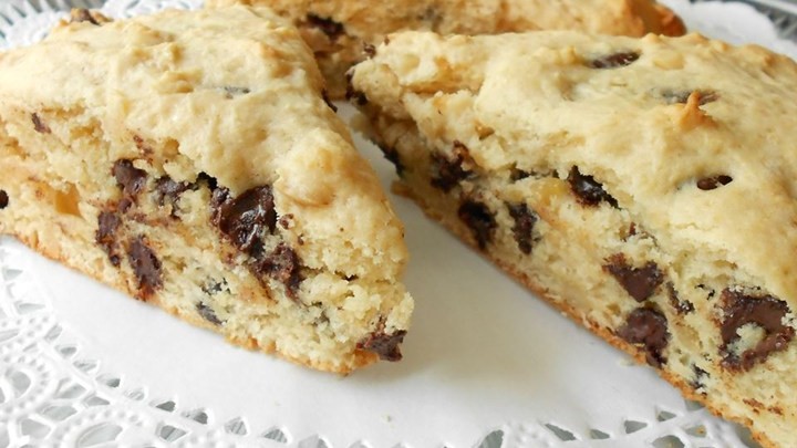 British Hazelnut Chocolate Chip Scones Recipe Dessert