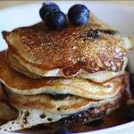 American Everyday Blueberry Pancakes Breakfast
