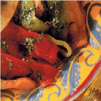 Italian Marinated Roasted Peppers Appetizer