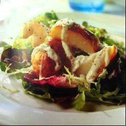 American Baked Potatoes with Sauce Cucumber Salad Leaf Lettuces Appetizer