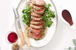 American Mustard And Herb Crusted Beef Recipe Dinner