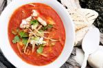 American Spiced Gazpacho With Crab Recipe Appetizer