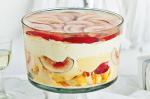 American White Nectarine And Rosewater Trifle Recipe Dessert