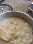 American Chicken Corn Chowder with Roasted Red Peppers Dinner