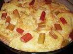 French Rhubarb Bread Pudding 7 Dessert