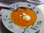 American Leek and Carrot Soup Appetizer