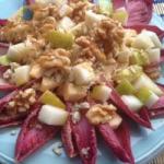 Radicchio Salad with Pears Walnuts and Gorgonzola recipe