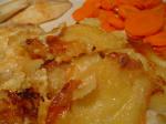 American Potato Gratin with Caramelized Onions Appetizer