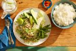 Thai Thaistyle Pork Larb with Roasted Rice Appetizer