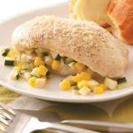 Zucchini and Cornstuffed Chicken recipe