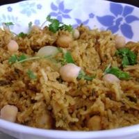 Indian Channa Pulav Dinner