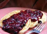 American Amaretto Blueberry Pancakes Breakfast