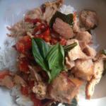 Thai Thai Chicken with Basil in Slow Cooker Dinner