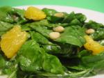 American California Wilted Spinach Salad Appetizer