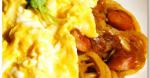 American Stir Fried Udon Noodles with Melting Cheese and Fluffy Eggs 1 Dinner