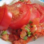American Tomatoes and Salsa Appetizer