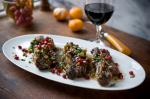 American Braised Flanken With Pomegranate Recipe Appetizer
