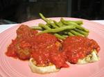 Canadian Broiled Eggplant With Tomato Sauce Appetizer