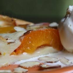 American Apricots Peach Clafoutis Dessert