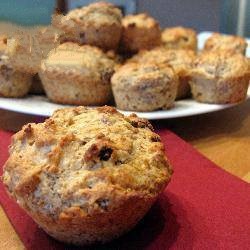 American Wholemeal Banana Muffins Dessert