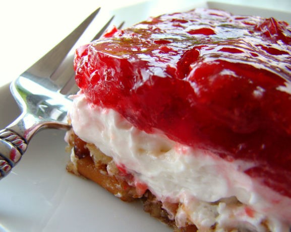 American Strawberry Pretzel Salad 13 Dessert