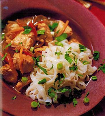 Chinese Ginger Chicken with Noodles Dinner