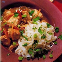 Chinese Ginger Chicken with Noodles Dinner