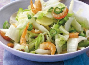 Chinese Stir-fried Chinese Celery Cabbage with Dried Shrimp Appetizer