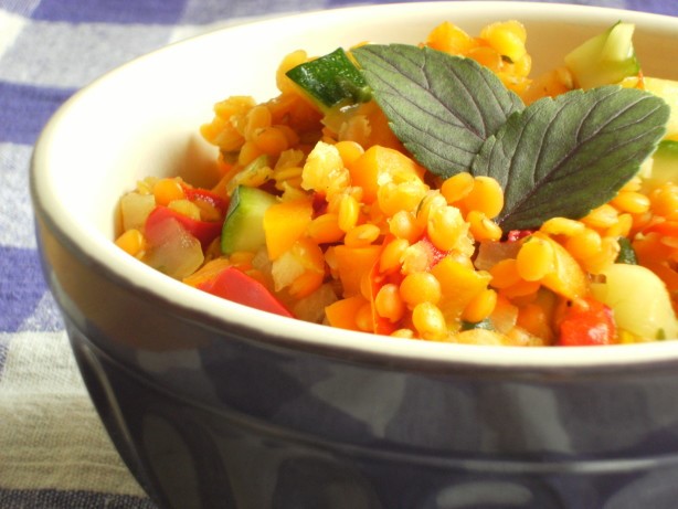 American Red Lentil Pilaf Dinner