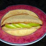 American Peanut Butterapple Sandwich Appetizer