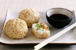 American Salmon And Avocado Rice Balls Recipe Appetizer