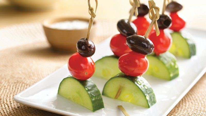 Greek Glutenfree Greek Salad Kabobs Appetizer