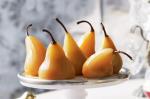 American Poached Pears With Fruit Mince Stuffing Recipe Dessert
