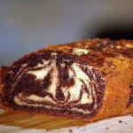American Marble Cake with Chocolate Syrup Dessert