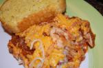 American Spaghetti With Creamy Tomato Meat Sauce  Cheese Topping li Appetizer