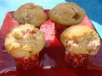 American Old Fashioned Rhubarb Muffins Dessert