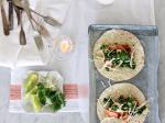 Mexican Hotsmoked Salmon Tacos with Chipotle Crema and Kale Verde Appetizer