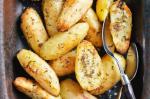 American Garlic Roast Potatoes Recipe Appetizer
