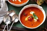 American Tomato Soup With Melting Bocconcini Recipe Appetizer