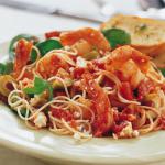 Greek Mediterranean Shrimp Pasta Appetizer