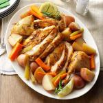 American Slowroasted Chicken with Vegetables Appetizer