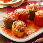 American Vegetarian Stuffed Peppers 4 Dessert