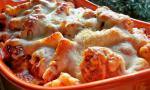 American Baked Rigatoni With Meatballs Appetizer
