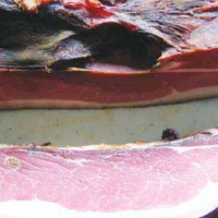 German Black Forest smoked ham Schwarzwalder Schinken Appetizer