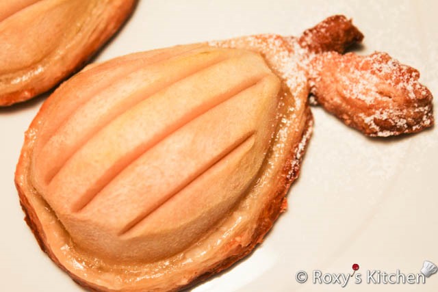 British Baked Pears on Puff Pastry  Roxyands Kitchen Dessert