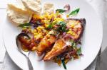 Tikka Salmon With Red Lentil Dahl Recipe recipe