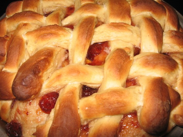 American Bread Machine Lattice Coffee Cake Appetizer