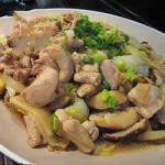 Chinese Stirfry Dish with Chicken and Shiitake Dinner