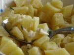Spanish Spanish Tapas Potatoes in Garlic Mayonnaise Appetizer
