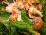 Canadian Warm Spinach Salad With Pancetta and Gorgonzola Dressing 1 Appetizer